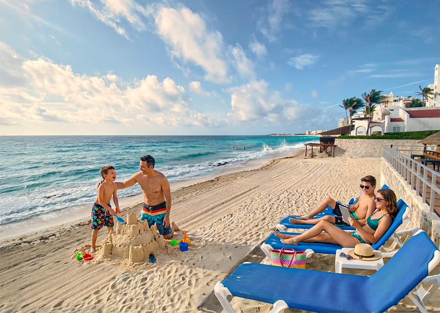 Hotel familiar frente al mar en Cancún
