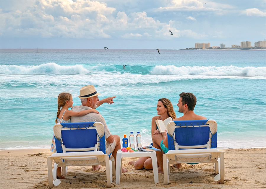 Viaje más relajado frente al mar en Cancún