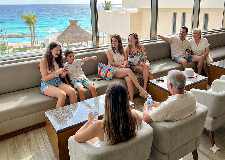 Actividad ligera con niños en Cancún