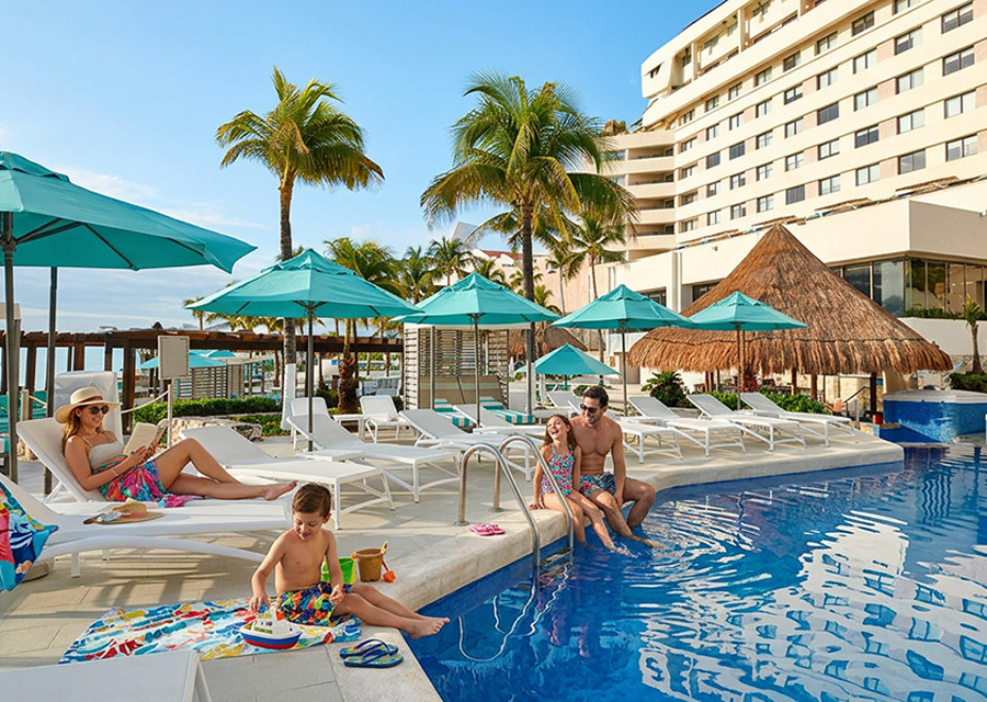 Playa o agua con niños en Cancún